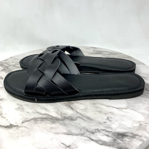 Cushionaire Winnie Woven Slide Sandals 7.5-8 Comfy Classic Summer Minimalist - Picture 3 of 16